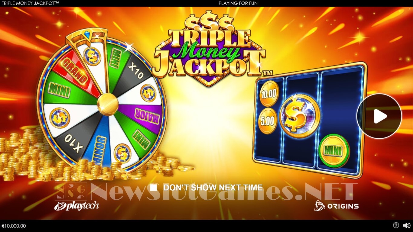 Triple Money Jackpot (Playtech) Slot Review & Demo Game